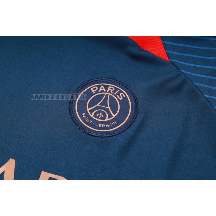 Tuta da Track del Paris Saint-Germain Manga Corta 2023-2024 Blu - Pantalon Corto